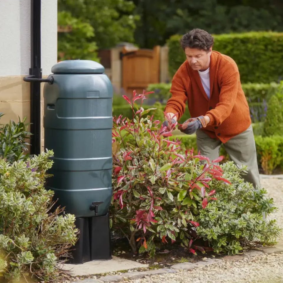 image 1 of Mini Rainsaver 100 Litre Green Water Butt Kit | Green | Dark Green | 100 Litre | 1