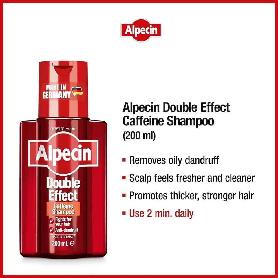 image 1 of Alpecin Double Effect Shampoo 3x 200ml