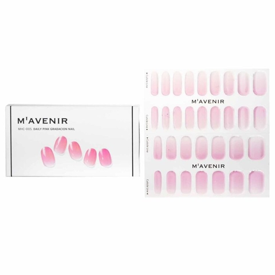 image 1 of Nail Sticker (pink) - # Daily Pink Gradacion Nail - 32pcs Pink