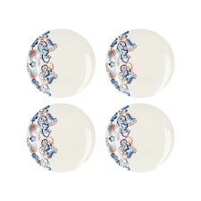 V&A Dinner Plate Set Multicolour Fine China Set of 4