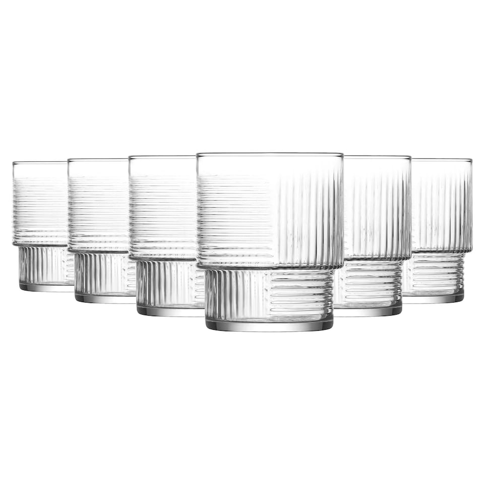 image 1 of LAV Helen Stacking Whisky Glasses - 230ml - Pack of 6
