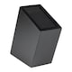 image 1 of Rockingham Forge Angled Universal Knife Block, Black - 20 Slot Capacity