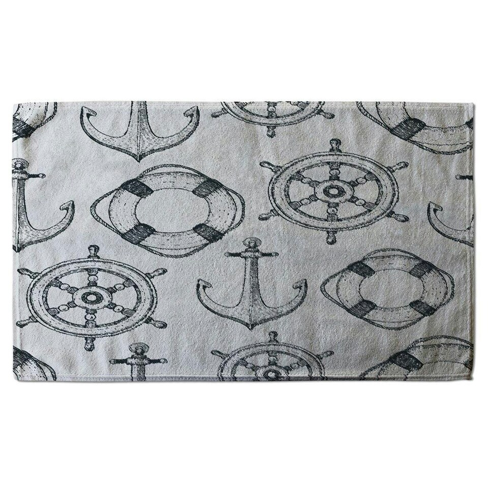 image 1 of Anchor & Wheel (Kitchen Towel)