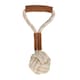 image 2 of Benji & Flo Tug ´N´ Play Ball Suede Rope Dog Toy - Brown/Beige - One Size