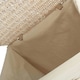image 4 of Large Square White Wash Wicker Laundry Basket | White | White