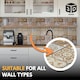 image 5 of NOVECRAFTO 3D Mediterranean Wall Panels – 6 PVC Sheets, Covers 2.76 sqm (29.76 sq ft), 96x48cm Each – Brown & Beige Tile Pattern Decorative Cladding