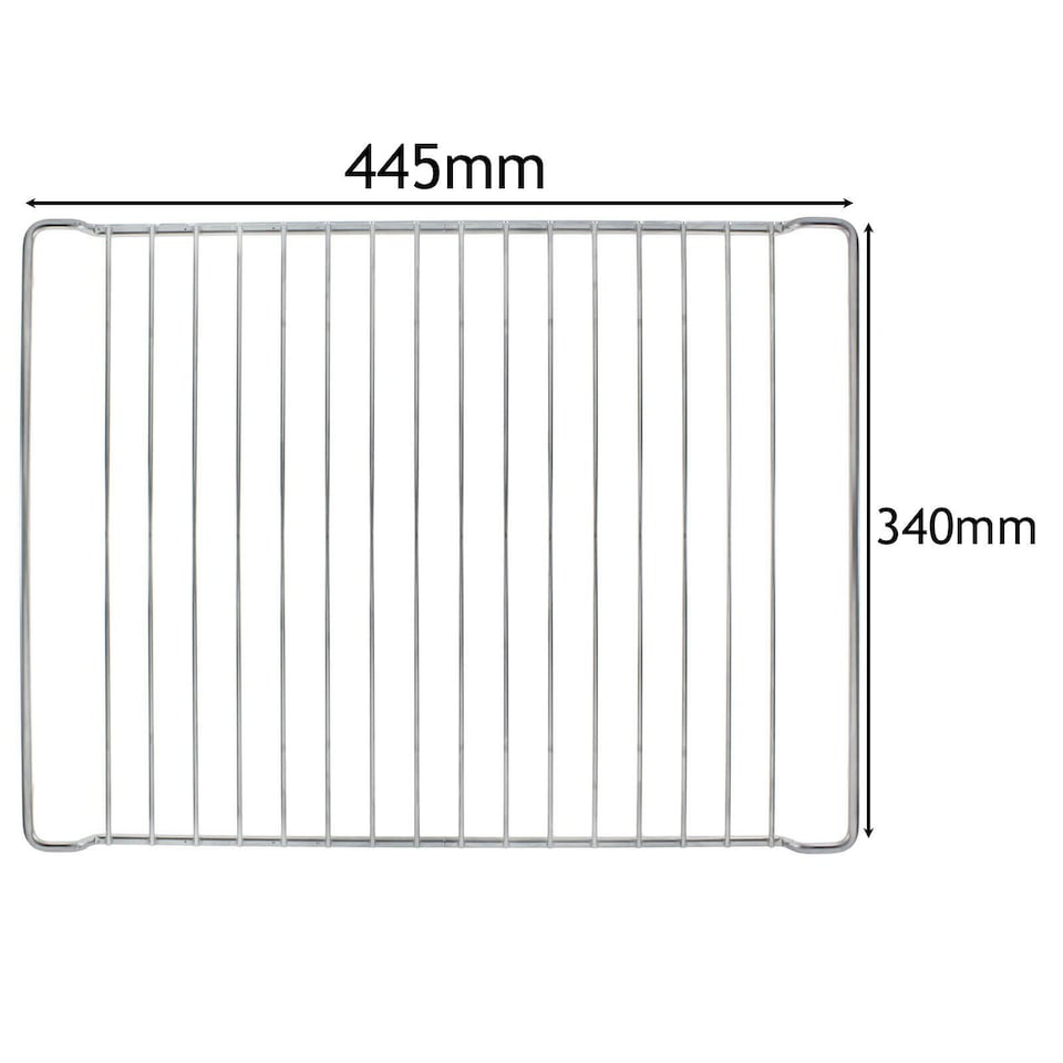 image 1 of SPARES2GO Chrome Grill Shelf Rack compatible with Prima Oven Cooker (445mm x 340mm)
