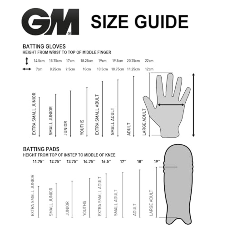 image 1 of Gm | Cricket Batting Pads | Ben Stokes Diamond 606 | Traditional Cotton & Cane | Junior Right Handed | Approx 1.39 kg Per Pair | 1 Pair | White | Gunn & Moore