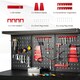image 10 of COSTWAY Workbench Garage Worktable with Drawers-Black