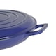 image 5 of Argon Tableware Cast Iron Shallow Casserole Dish - 2.3 Litre - Midnight Blue Blue