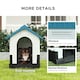 image 6 of PawHut Dog Kennel for Outside Plastic Dog House for XS Dogs, 64.5 x 57 x 66cm