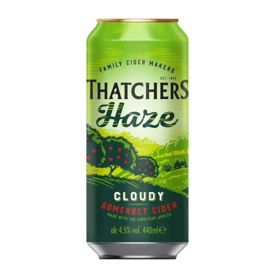 Thatchers Haze Cloudy Apple Cider Cans 24 x 440ml Case
