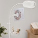 image 4 of PURElite Magnifying LED Lamp - Floor, Table & Clip-on Light with Chart Holder & Accessories Tray, Flexible for Crafts & Reading | White