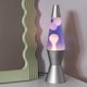 image 2 of ValueLights Razzo Lava lamp Clear Silver Decoration Integrated Bulb