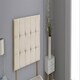 image 1 of Cream Plush Velvet Cube Headboard Cream | 3FT Single 26"inch Headboard