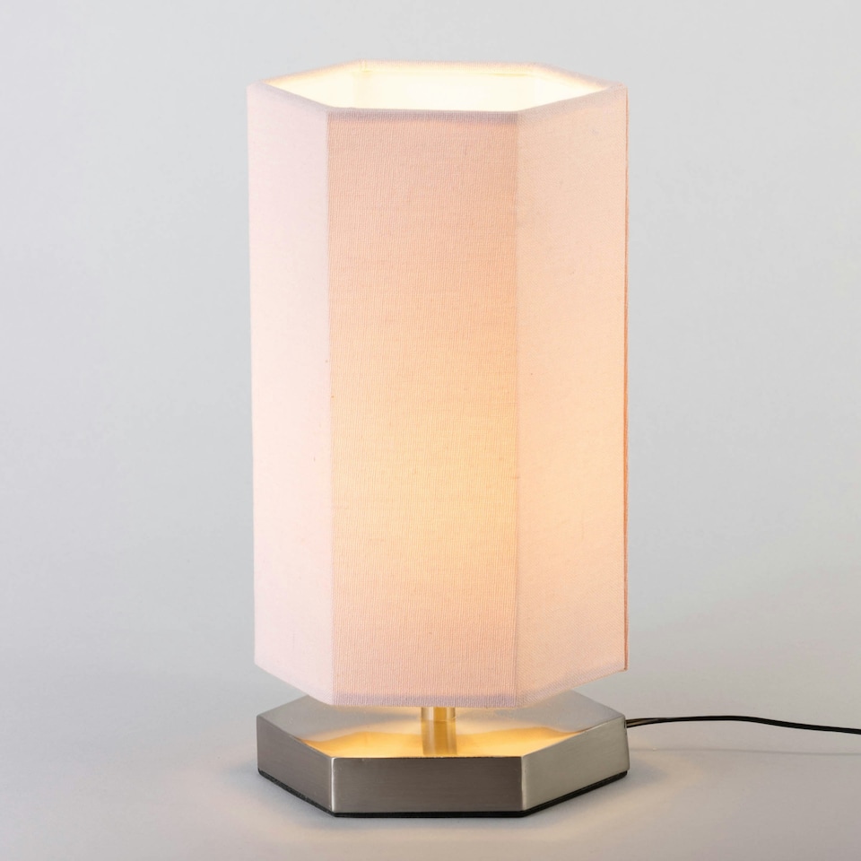 image 1 of BHS Glow Kid's LED Hexagon Table Lamp, Pink Pink | Pink