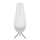 image 1 of ValueLights Astrid Geometric Origami Teardrop Paper Pleat Floor Lamp | White