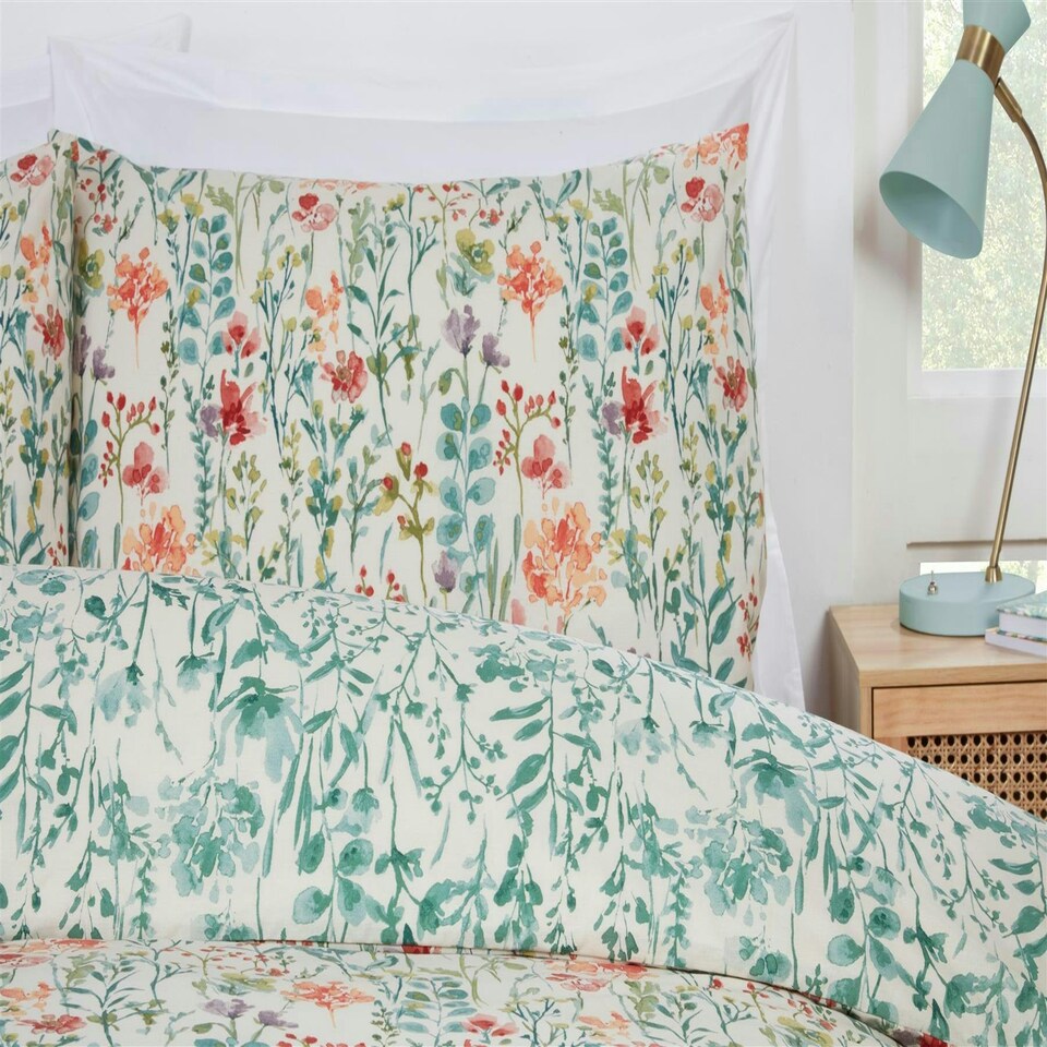 image 1 of Amaryllis Duvet Cover Set - Multi Multi | Single