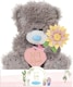 image 2 of Tatty Teddy 'No.1 Mum' Plush Bear On Gift Plinth 15cm Official Mother's Day Collection