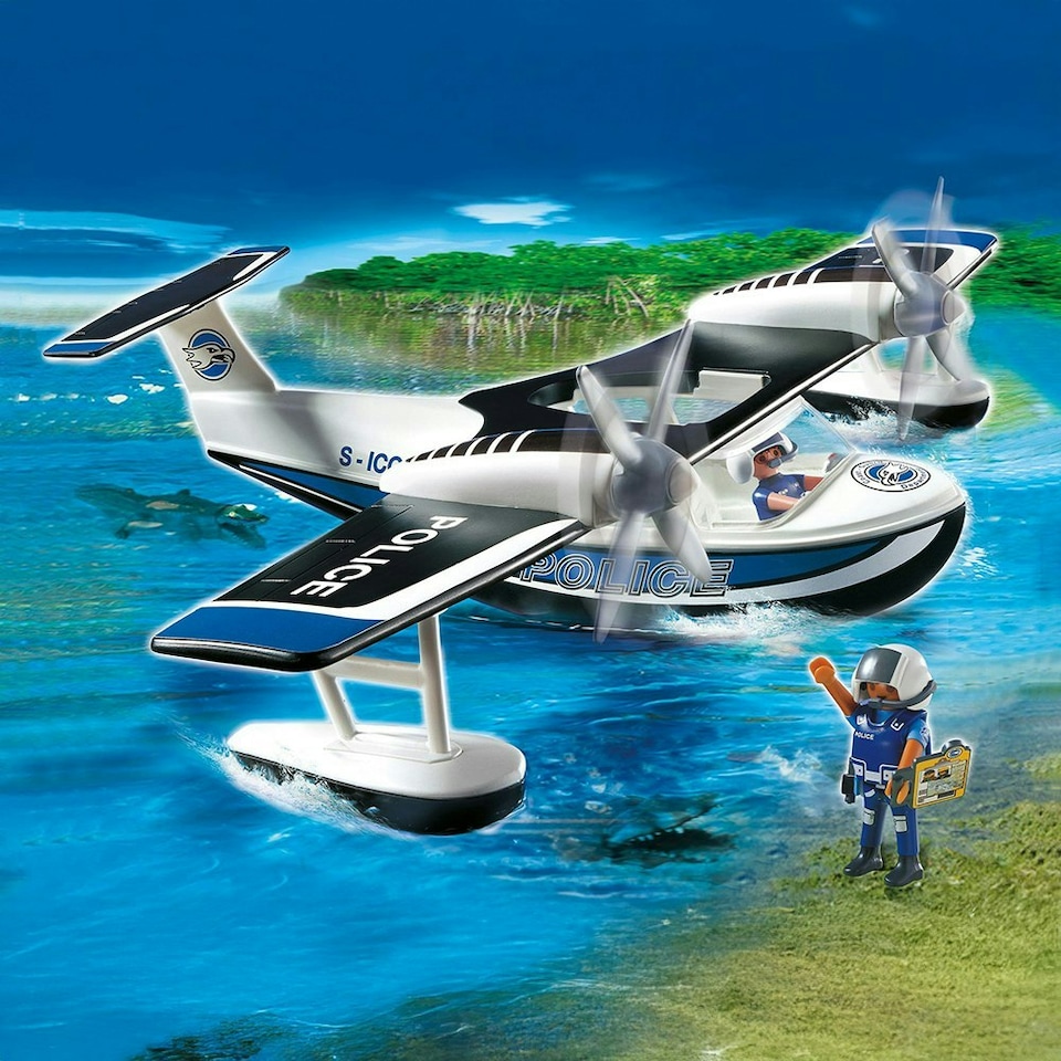 image 1 of Playmobil Action Heroes Police Seaplane Playset