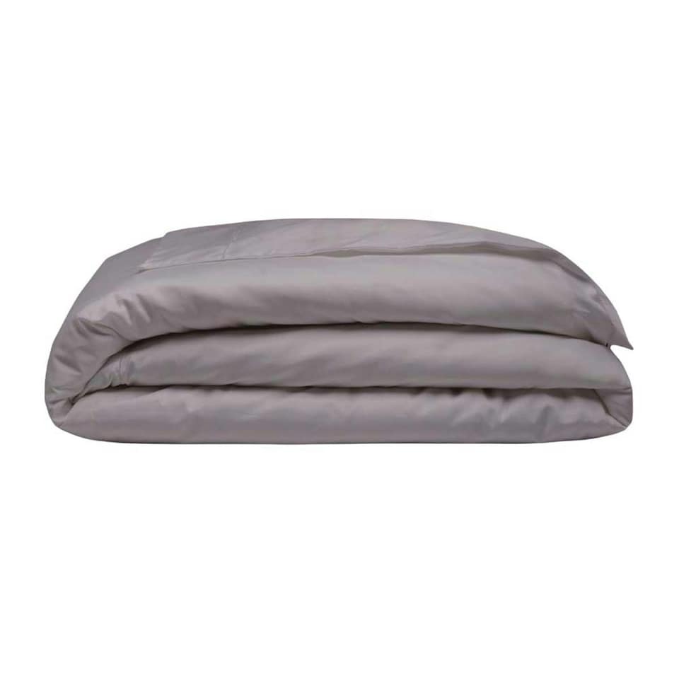 image 1 of Belledorm 400 Thread Count Egyptian Cotton Oxford Duvet Cover - Pewter - Double