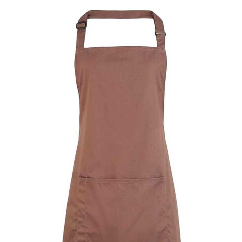 image 1 of Premier Unisex Adult Colours Pocket Full Apron | Brown | Mocha | One Size | 1