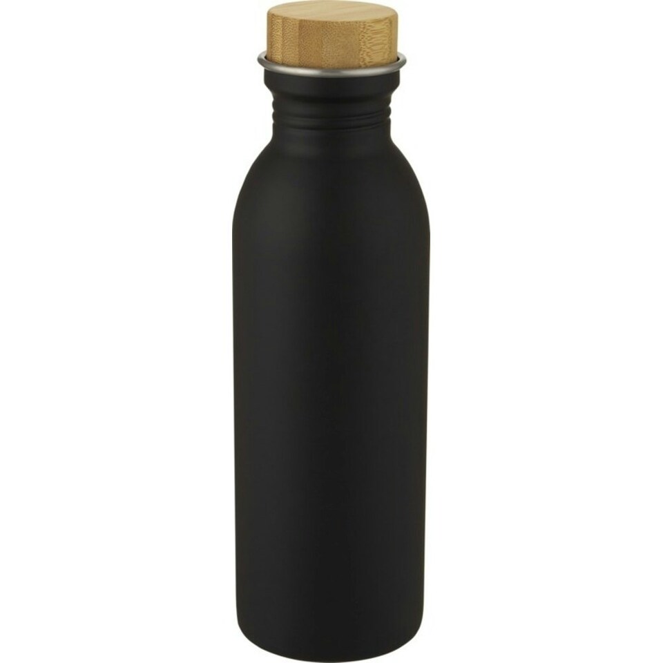 image 1 of Green Concept Kalix Stainless Steel 650ml Sports Bottle - Solid Black - One Size