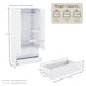 image 6 of Vida Designs Denver 2 Door 2 Drawer Wardrobe With Shelf & Clothes Rail, White