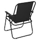 image 4 of Garden Patio Metal Folding Spring Deck Chairs Camping Beach Picnic Outdoor Seats | Black | 2 x Black