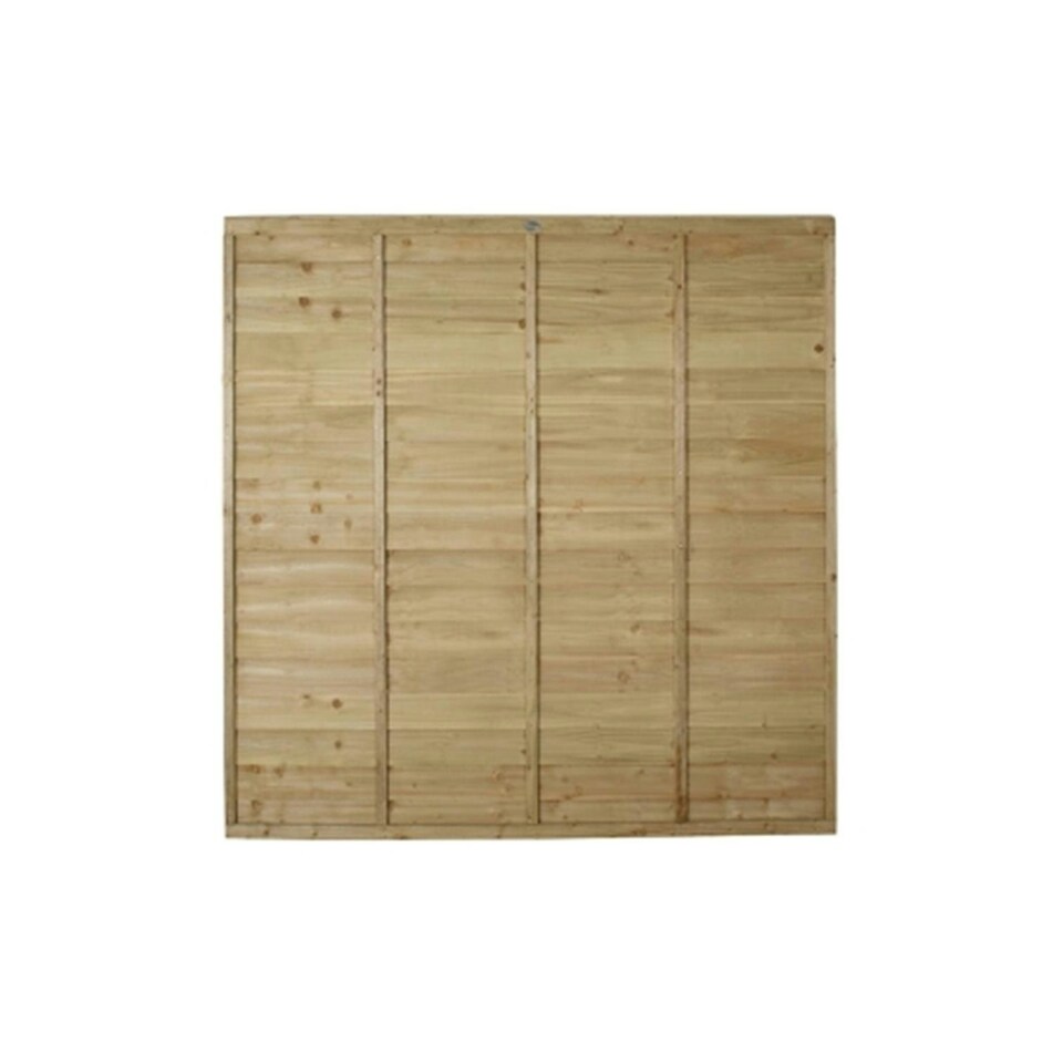 image 1 of Pack of 9 (Total 9 Unit) Lap Pressure Treated Fence Panel - 6ft x 6ft (1.83m x 1.83m)