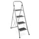 image 1 of VonHaus Steel Folding 4 Step Ladder with Anti Slip Feet