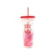 image 1 of Liverpool FC Crest 600ml Freezer Cup With Straw - Red - One Size