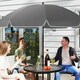 image 8 of Outsunny 6 Pieces Garden Furniture Set with Parasol, Folding Chairs, Cream 