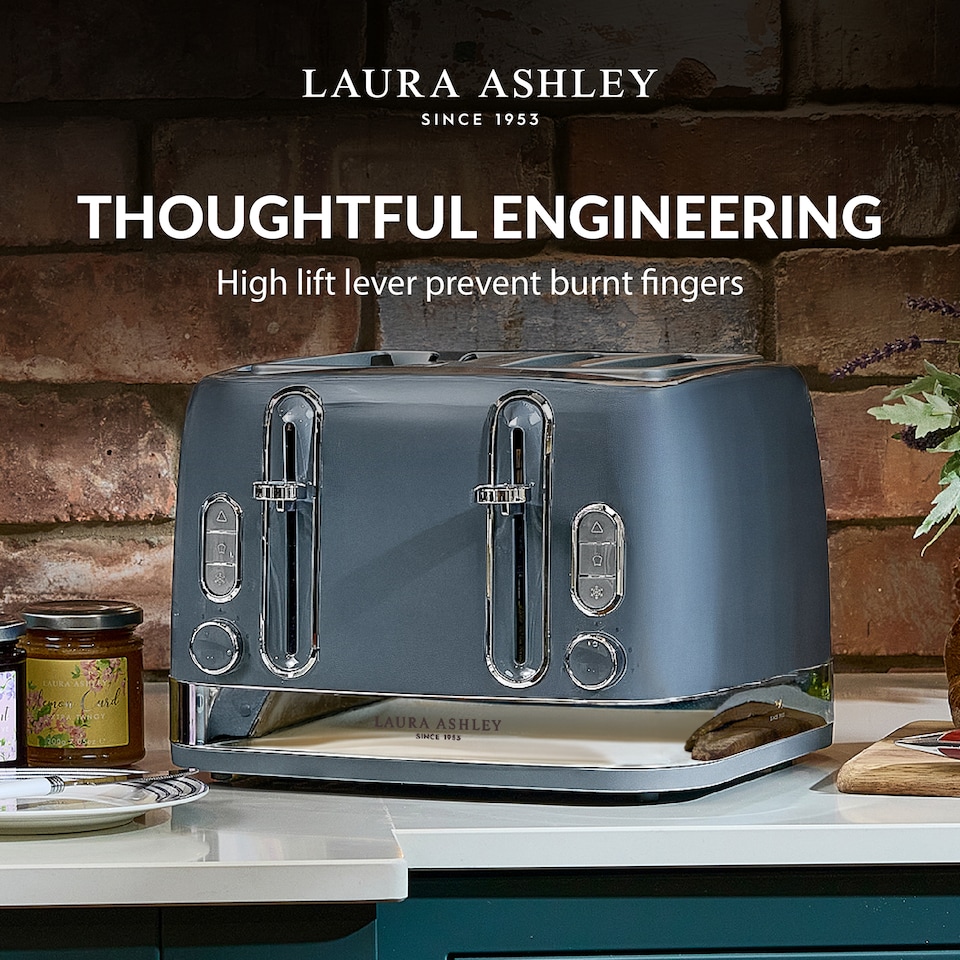 image 1 of Laura Ashley Kettle & Toaster Set Stainless Steel Bundle by VQ