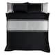 image 1 of Capri Polycotton Duvet Cover Set With Pillowcase Silver | King