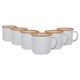 image 1 of Argon Tableware White Enamel Espresso Cups - 130ml - Yellow - Pack of 6 | Yellow | Yellow
