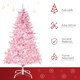 image 4 of HOMCOM 6FT Artificial Christmas Tree w/ Automatic Open for Home Party Pink