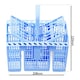 image 3 of SPARES2GO Cutlery Basket Cage for Hisense Dishwasher (Blue, 220 x 208 x 160mm)