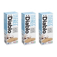 Diablo Sugar Free Coconut Cookies 150g 3 Pack