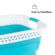 image 7 of Foldaway Laundry Basket Turquoise