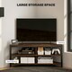 image 5 of HOMCOM 50" TV Stand Cabinet, TV Unit with Storage Shelves, Rustic Brown