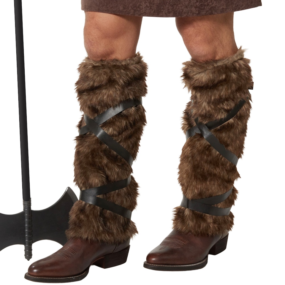 image 1 of Mens Fancy Dress Costume - Viking | Brown | brown | S | 1