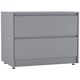image 1 of URBNLIVING 2 Drawer Chest Storage Unit With Adjustable Feet | Multi | Grey | 1