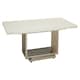 image 3 of Interiors by Premier White Marble Coffee Table Silver