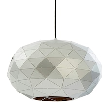 Interiors by Premier Small Silver Finish Pendant Light