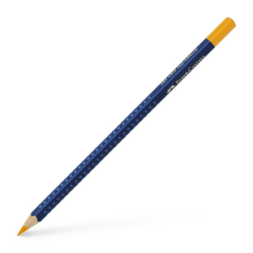 Faber-Castell - Art Grip Aquarelle Studio Pencil, Dark Chrome Yellow (109) - FC114209