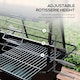 image 4 of Outsunny 3-in-1 Barbecue Rotisserie Grill Roaster Fire Pit for Picnic Camping | Black