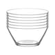 image 1 of LAV Vega Glass Serving Bowls - 10.5cm - Clear - Pack of 6 | Clear | Clear