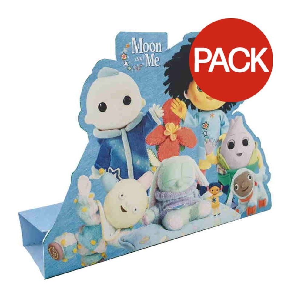 Moon And Me Standing Invitations (Pack of 8) - Multicoloured - One Size