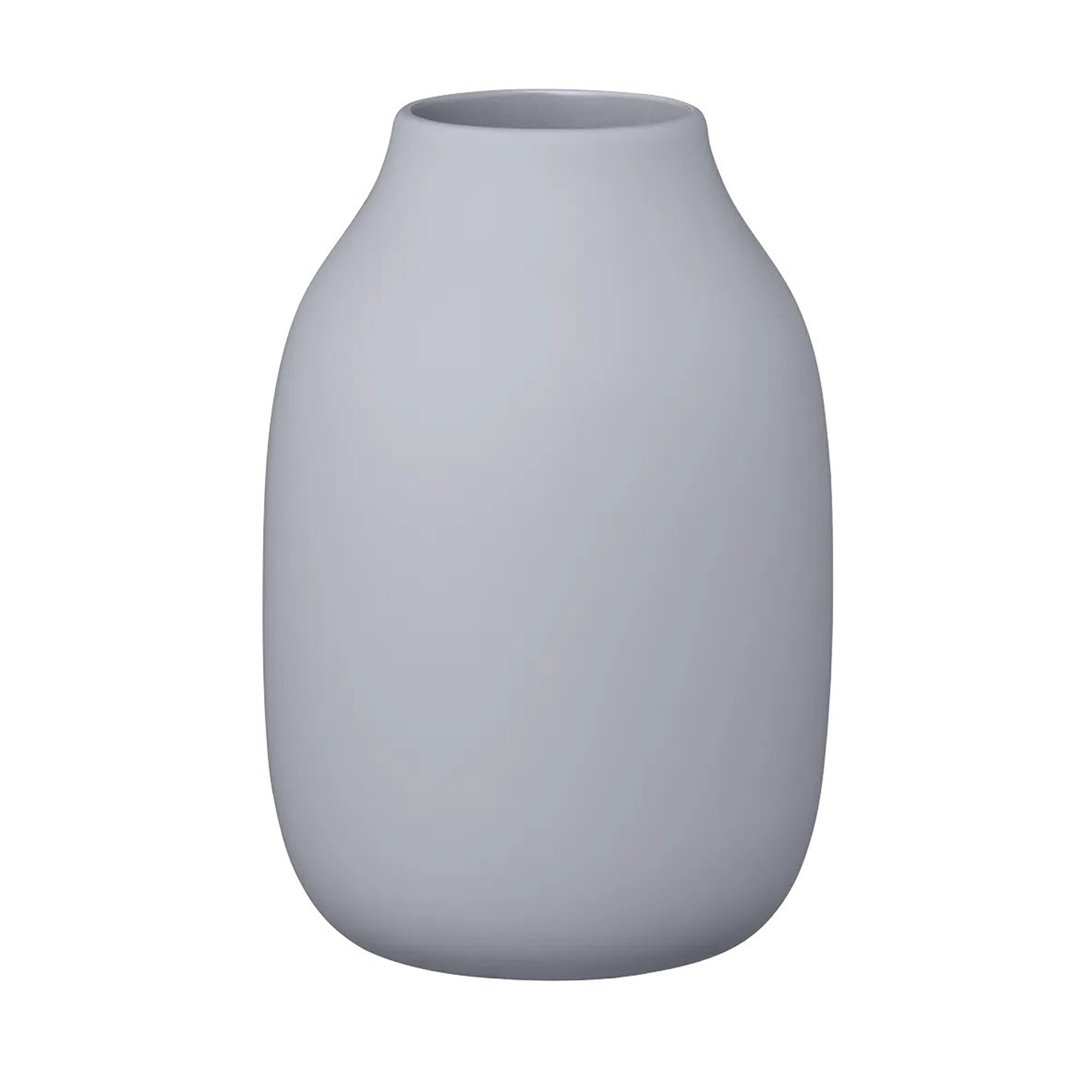 Blomus COLORA Vase S - Farbe Tradewinds, Soft Touch in Light Blue